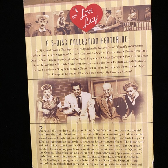 NEW sealed “I Love Lucy” 5-Disc Collection. - Picture 2 of 3